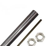 1" x 38" Live Axle with 1/4" Keyway for Go Kart, Drift Trike, Mini Bike